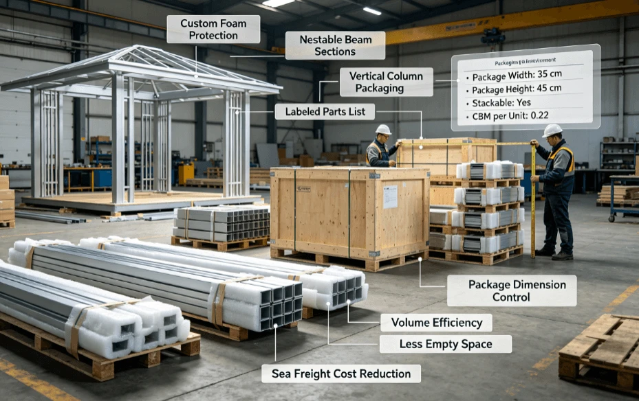 Optimize Shipping Volume for Aluminum Gazebo to Cut Freight Optimize Shipping Volume for Aluminum Gazebo to Cut Freight
