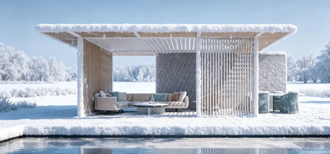 Berekening van commerciële pergola-sneeuwbelasting: gids voor koude regio's