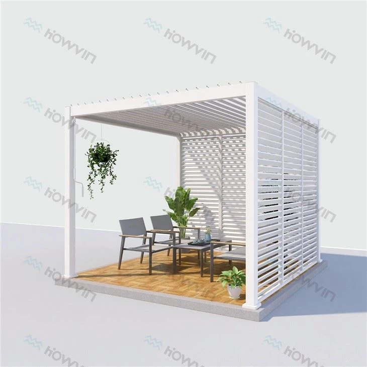 Metal Garden Pergola With Roof