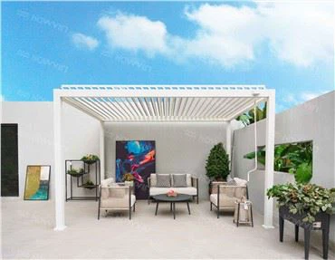 Howvin Pergola van aluminiumlegering voor tuinterras verdelen